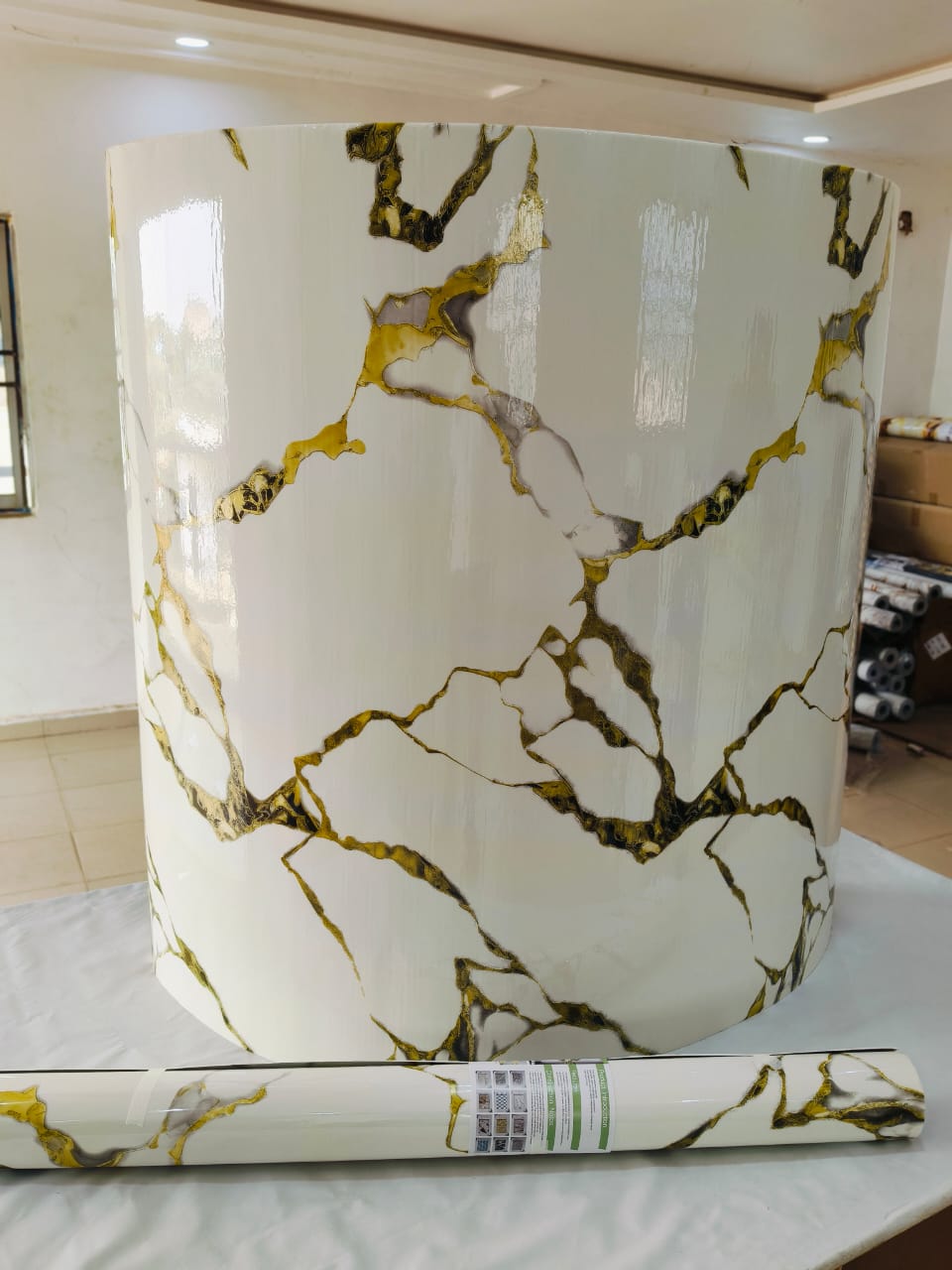 Foldable marble sheet